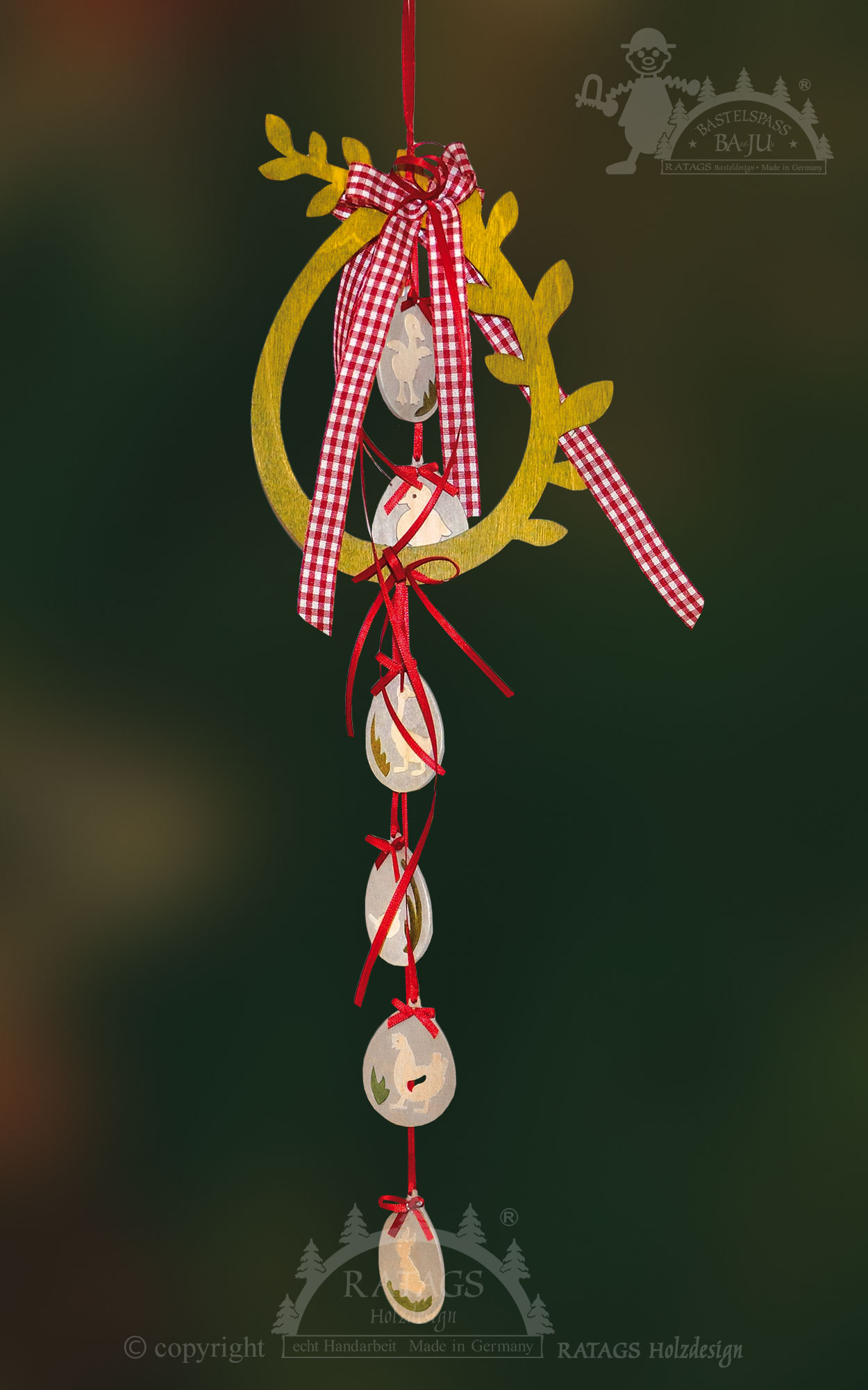 Fensterdekoration Ostern zum Basteln mit Zubehör Fensterdekoration Ostern zum Basteln mit Zubehör