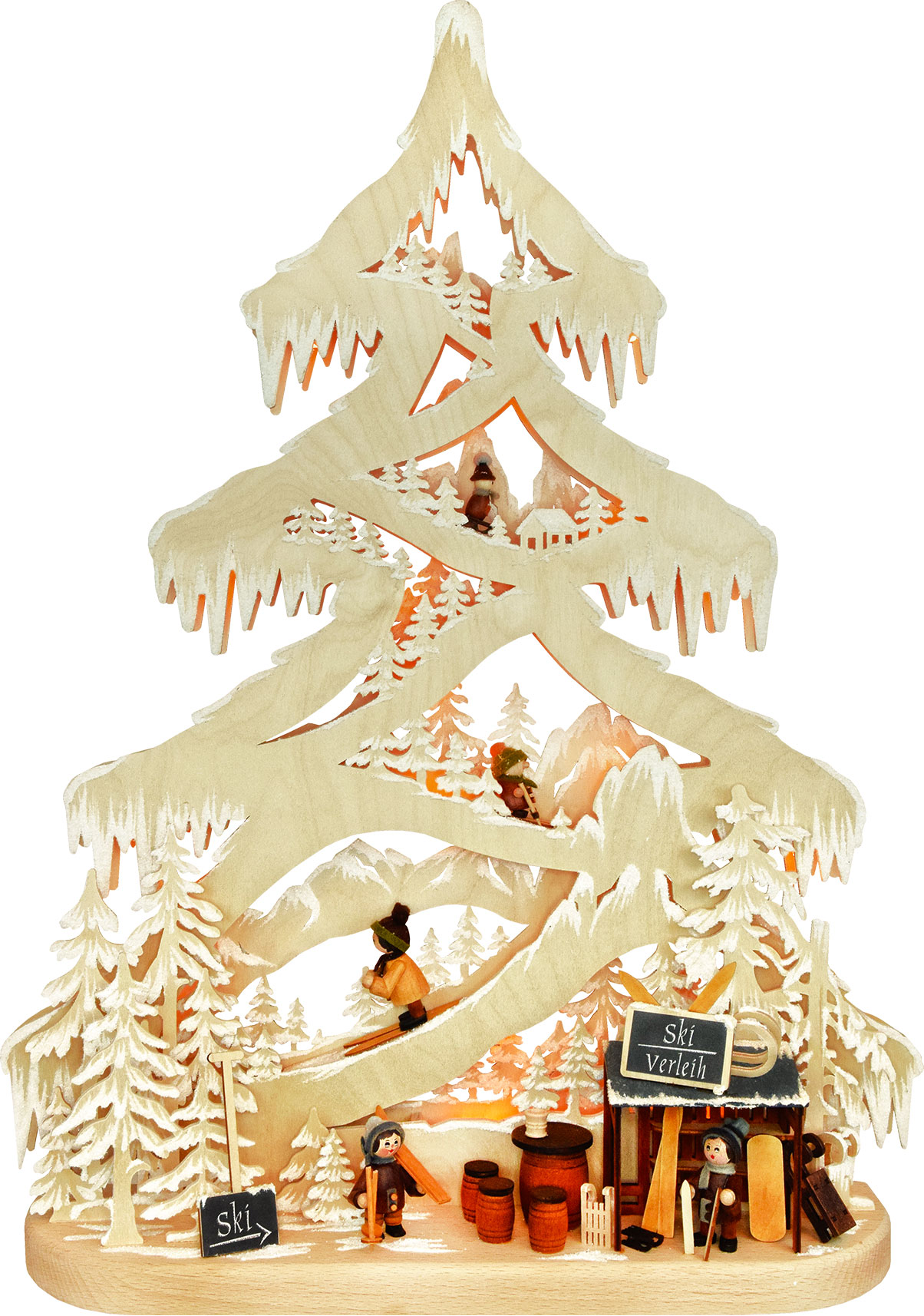 Tanne groß, Skipiste, Raureif Raureif Tanne groß, Skipiste, Raureif Raureif