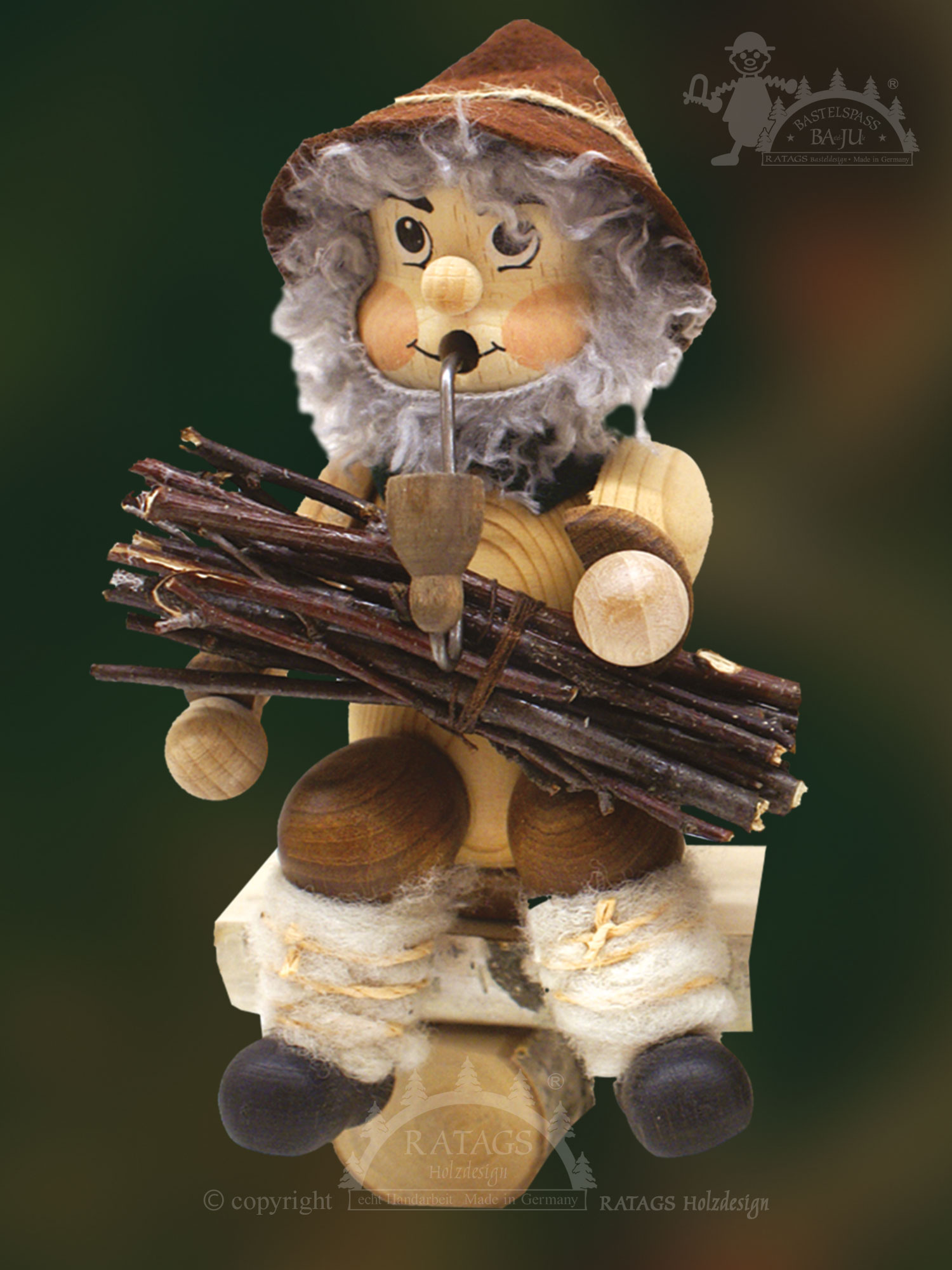 Räuchermännchen zum Basteln, Kantenhocker, Holzmichel Räuchermännchen zum Basteln, Kantenhocker, Holzmichel