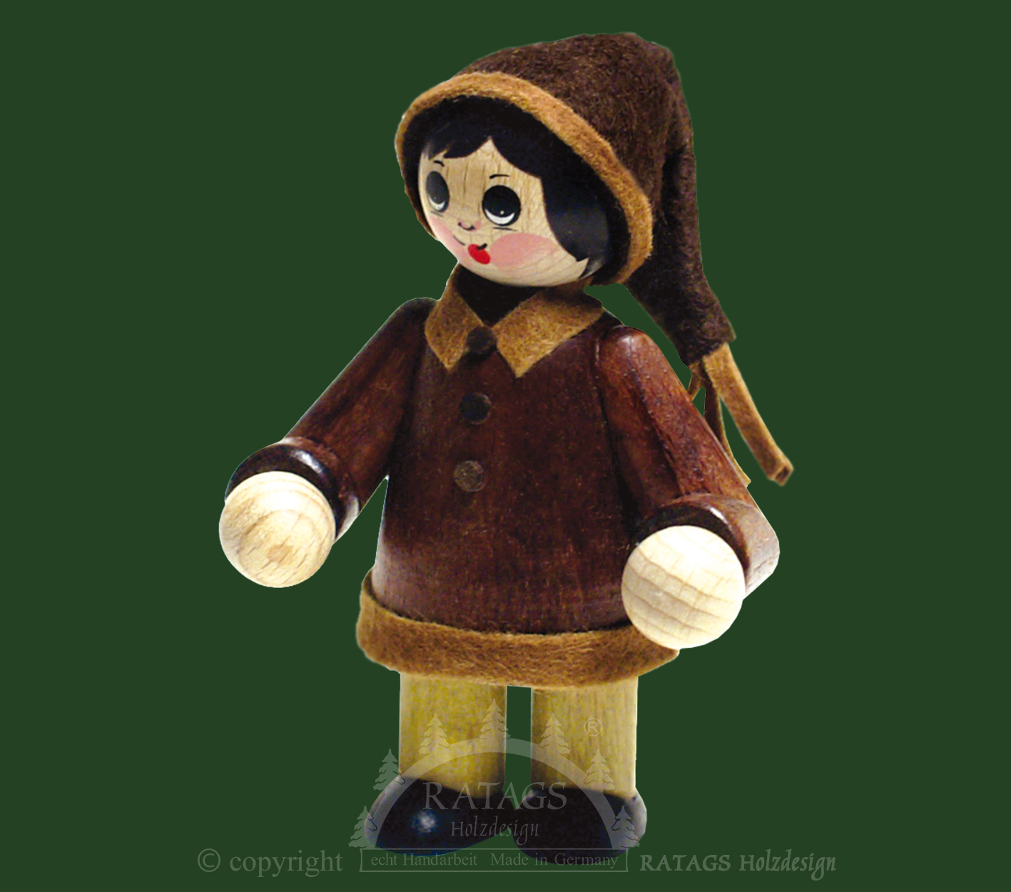 Figur groß, Mädchen mit Zipfelmütze
