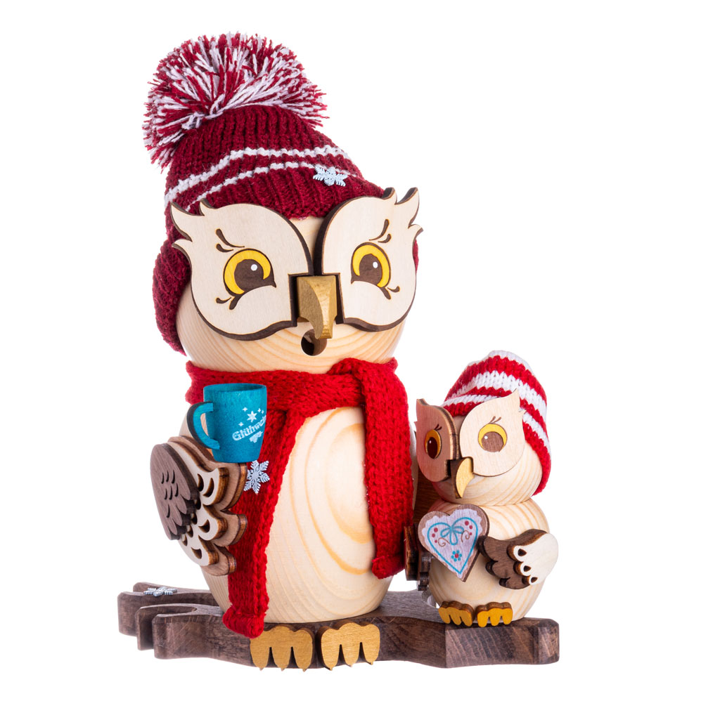 RM Eule Weihnachtsmarktbesuch mit Kind 15 cm, 2023