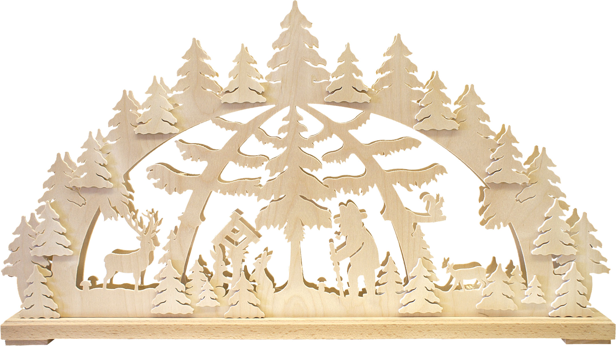 Schwibbogen mittelgroß, Waldspaziergang Schwibbogen mittelgroß, Waldspaziergang