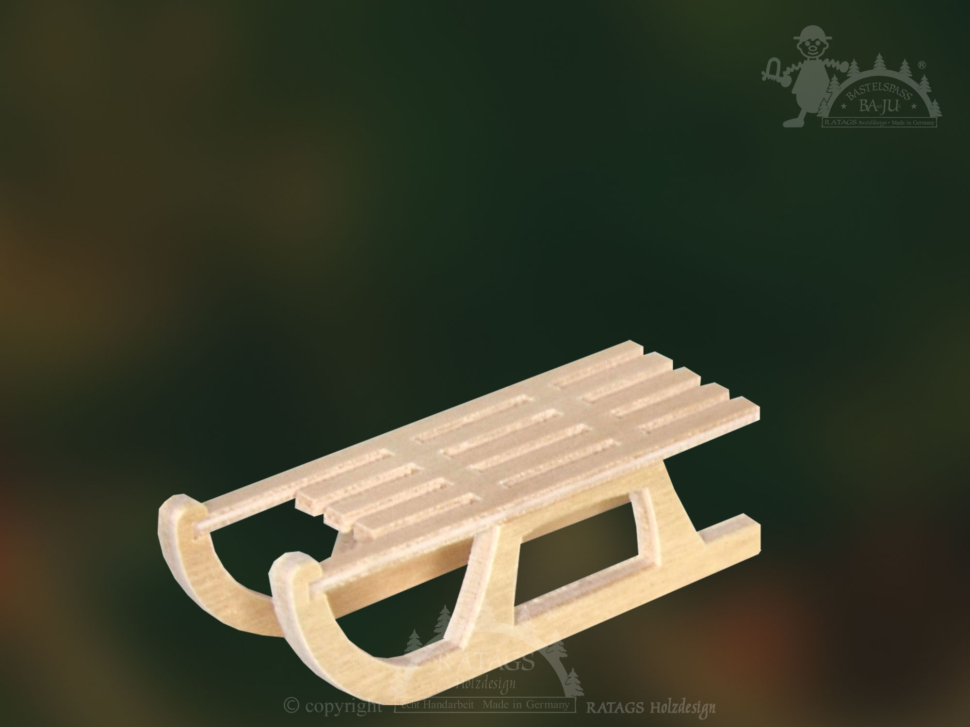 Schlitten zum Basteln Schlitten zum Basteln