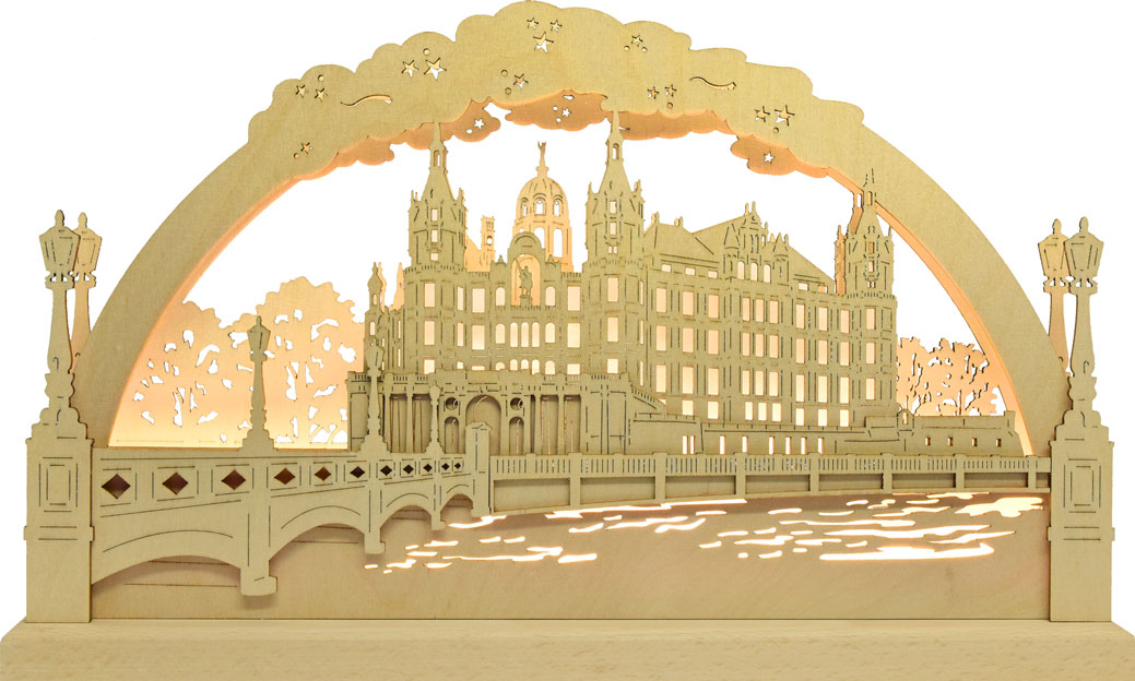 3D-Schwibbogen kl., Schloss Schwerin