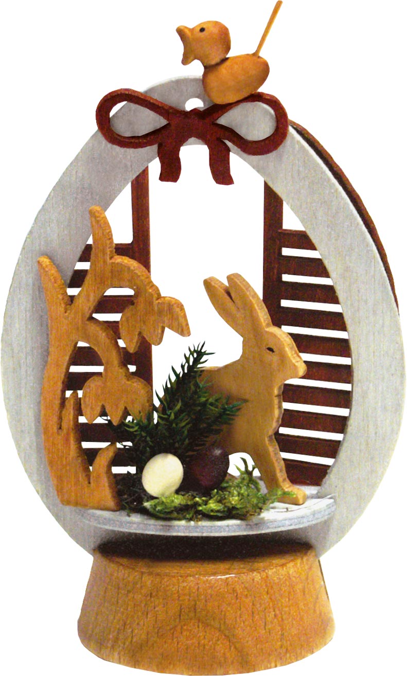 Sockelring, Häschen, Blume, Vogel