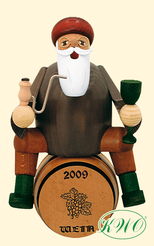 Weinhändler auf Faß, Räuchermann
