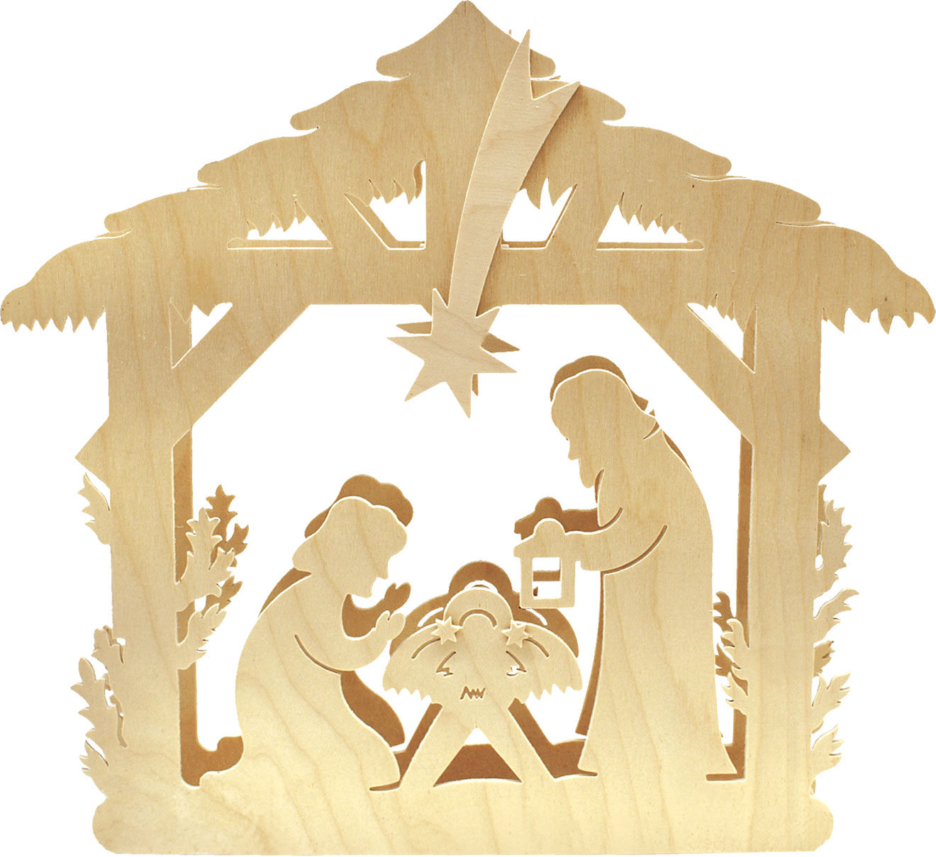 Fensterbild, beleuchtet, Geburt Christi Fensterbild, beleuchtet, Geburt Christi