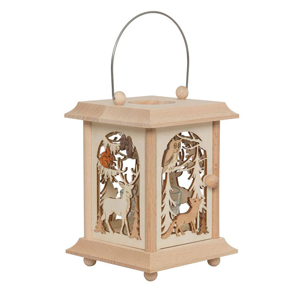 Tischlaterne Waldtiere ca. 17 cm