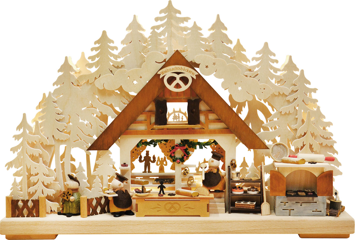 3D-Schwibbogen klein, Weihnachtsbäckerei 3D-Schwibbogen klein, Weihnachtsbäckerei