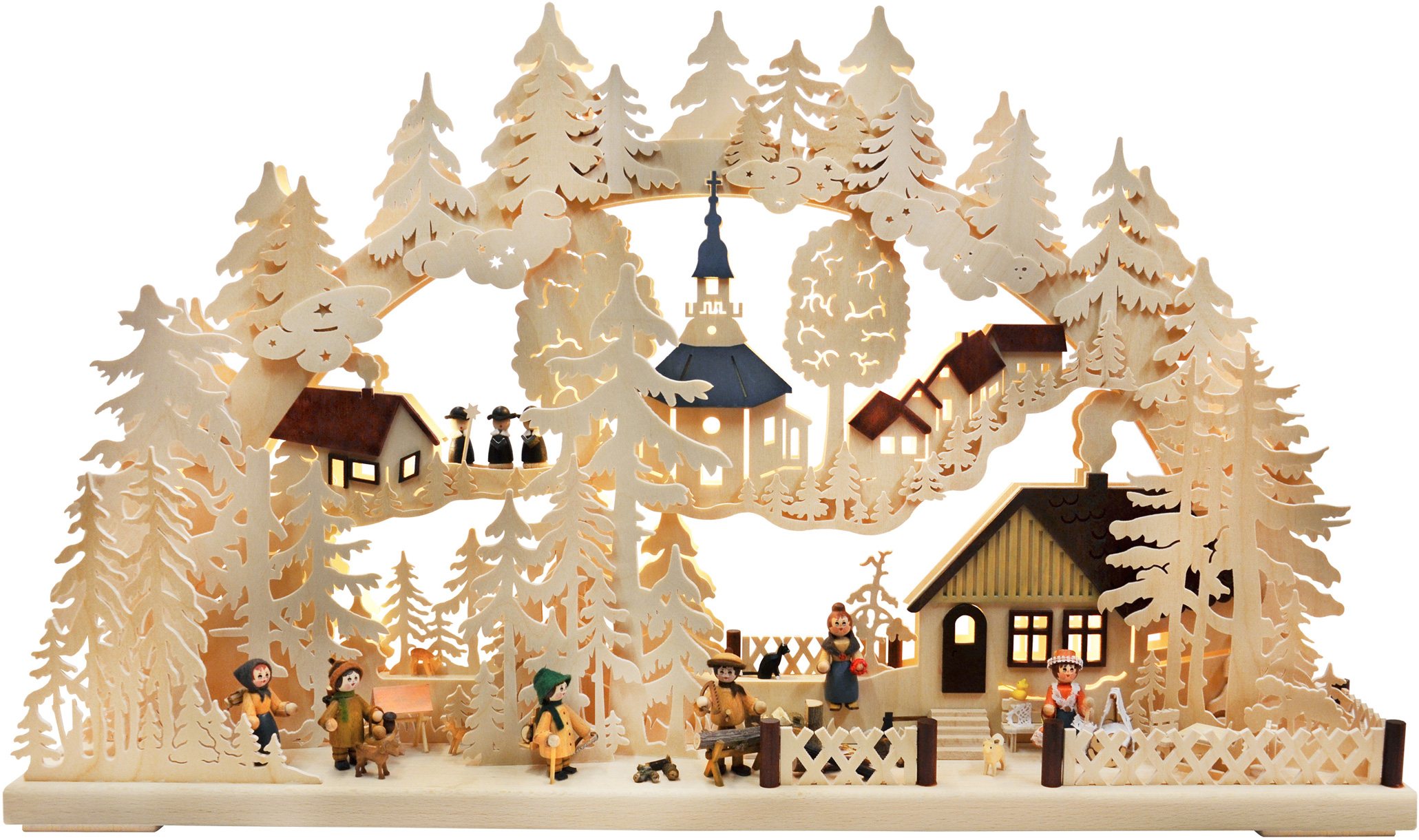 3D-Schwibbogen groß, Dorfidylle