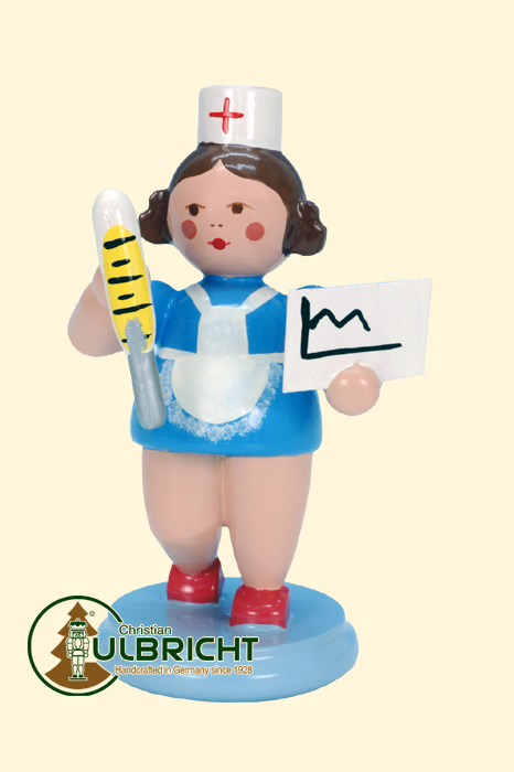 Figur, Krankenschwester mit Fieberkurve Figur, Krankenschwester mit Fieberkurve