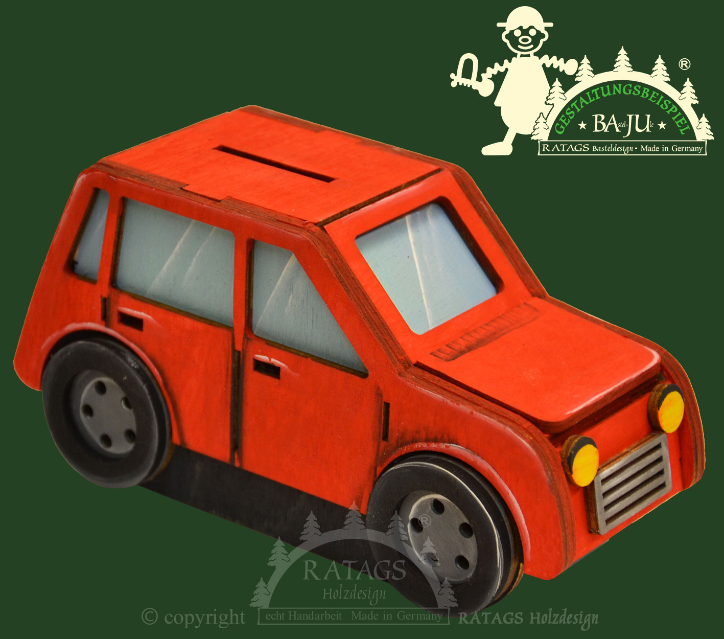 Bastel-Spardose, Auto Bastel-Spardose, Auto