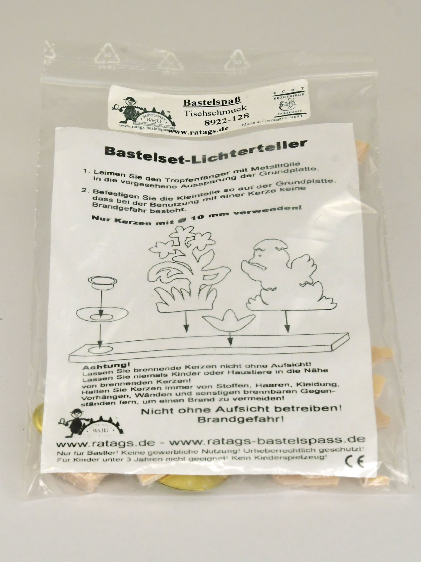 Kerzenhalter zum Basteln, Frühling Kerzenhalter zum Basteln, Frühling