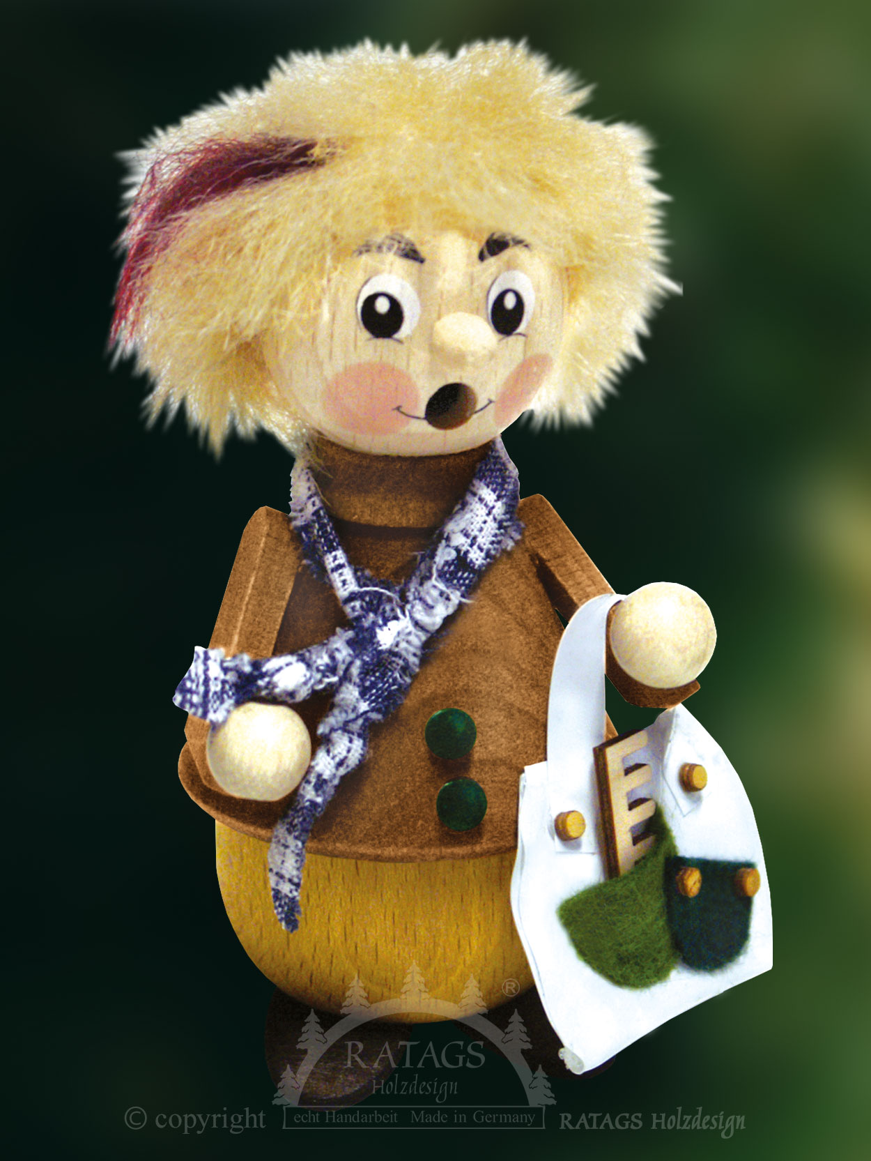 Räuchermännchen, Teeny, Tasche, Kamm, Schal
