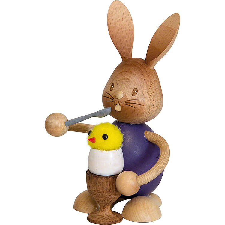 Stupsi mit Eierbecher und Küken Stupsi mit Eierbecher und Küken