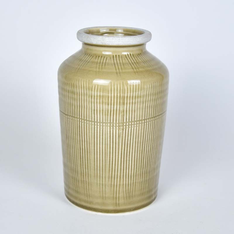 Vase 21cm Landhaus sort.