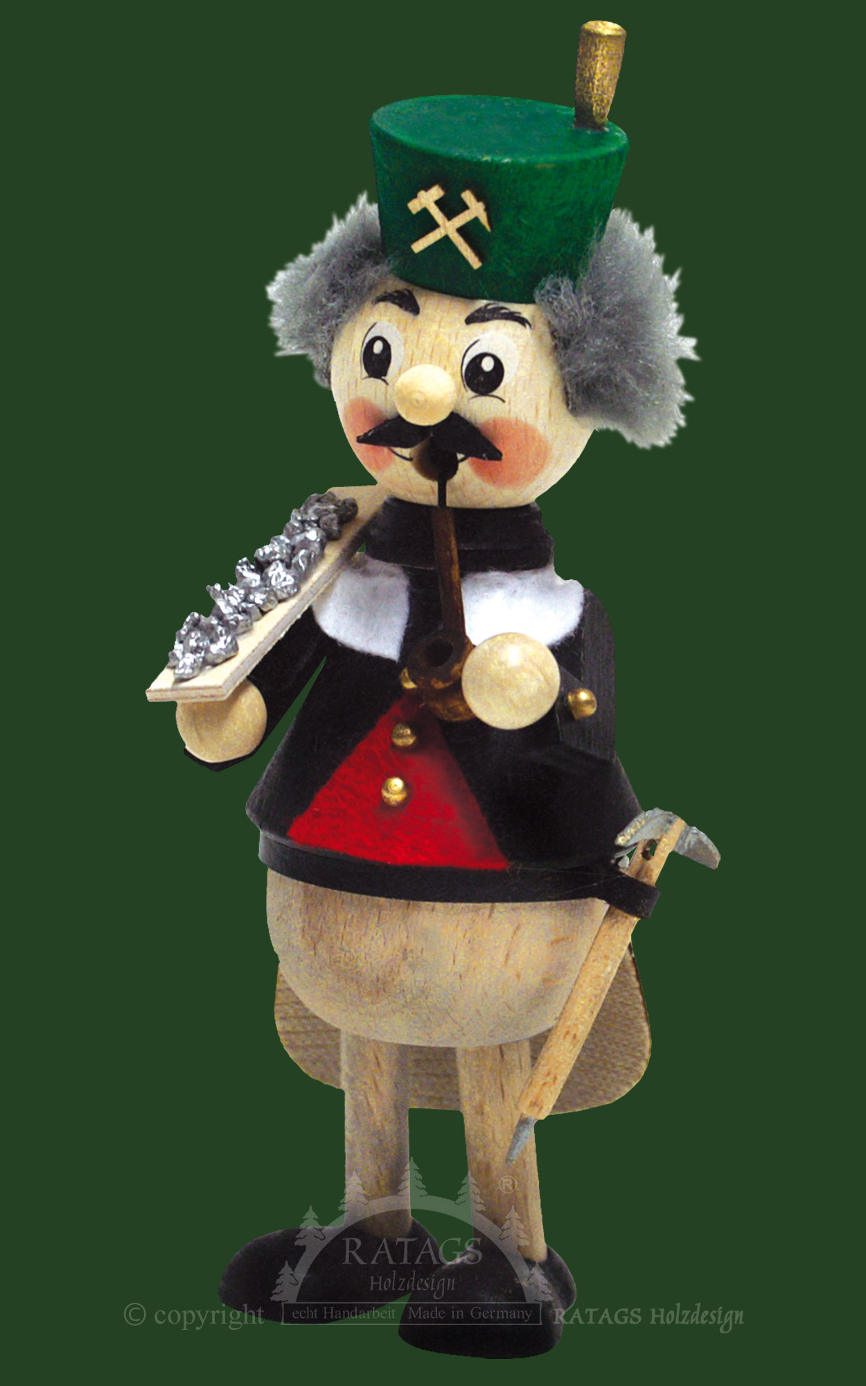 lustiger Geselle, Bergmann mit Erz