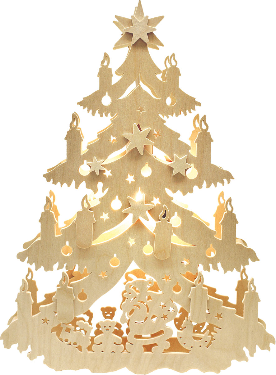 Fensterbild, beleuchtet, Unterm Tannenbaum Fensterbild, beleuchtet, Unterm Tannenbaum