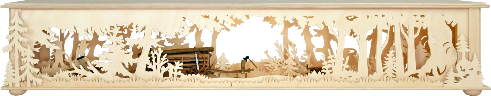 Raumleuchte groß, natur, Holzwagen Raumleuchte groß, natur, Holzwagen