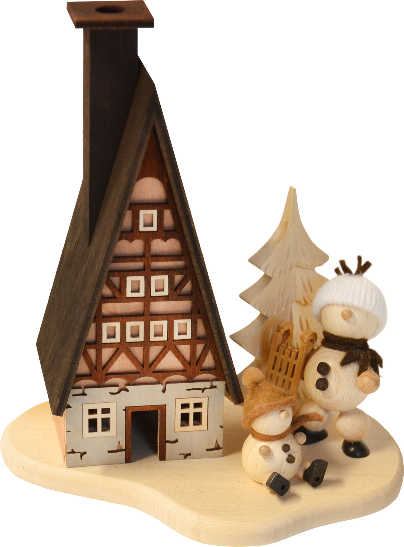 Tischschmuck, Finnhütte, Schneebällchen