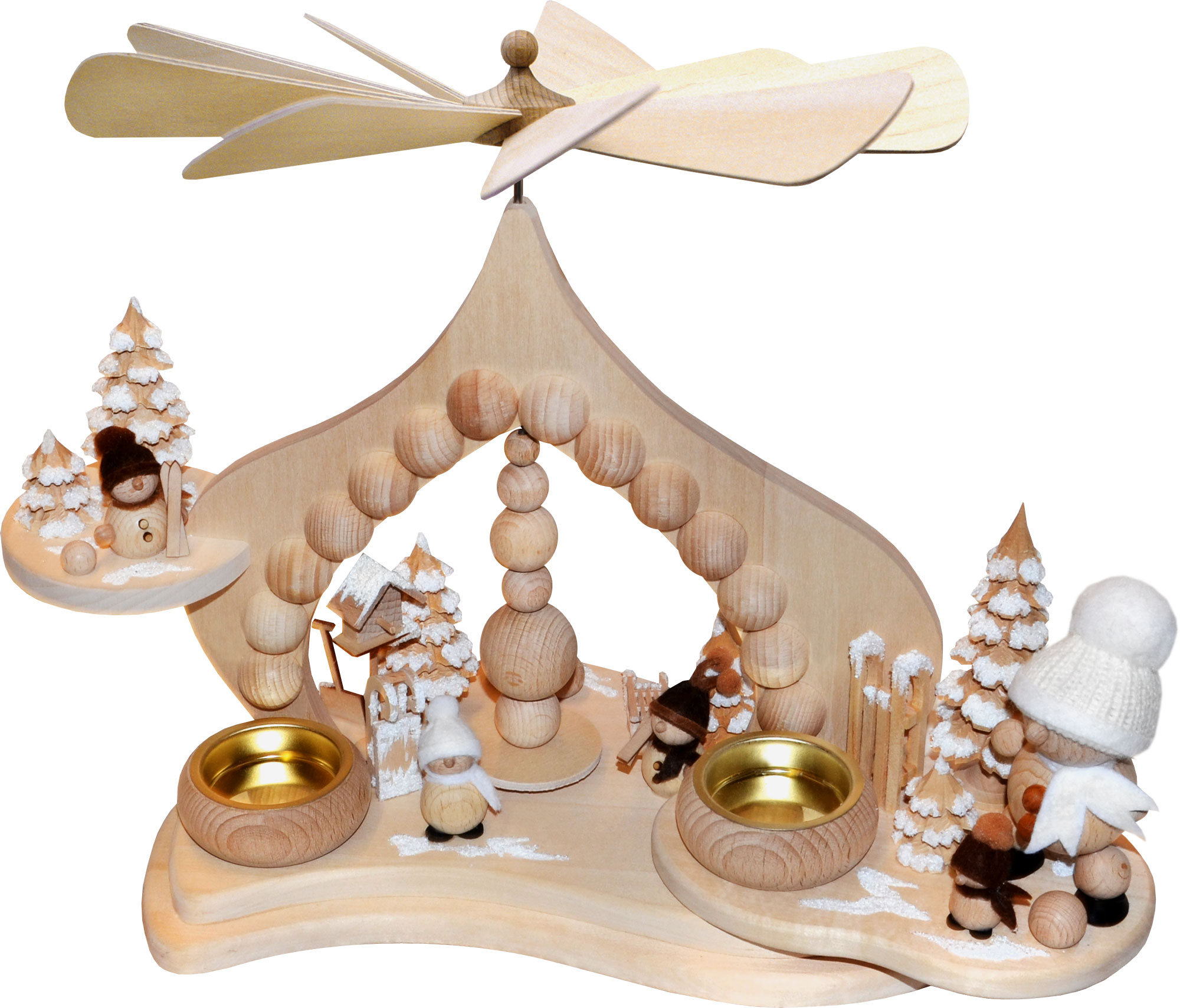 Massivholzpyramide , Snow-Mollies, natur