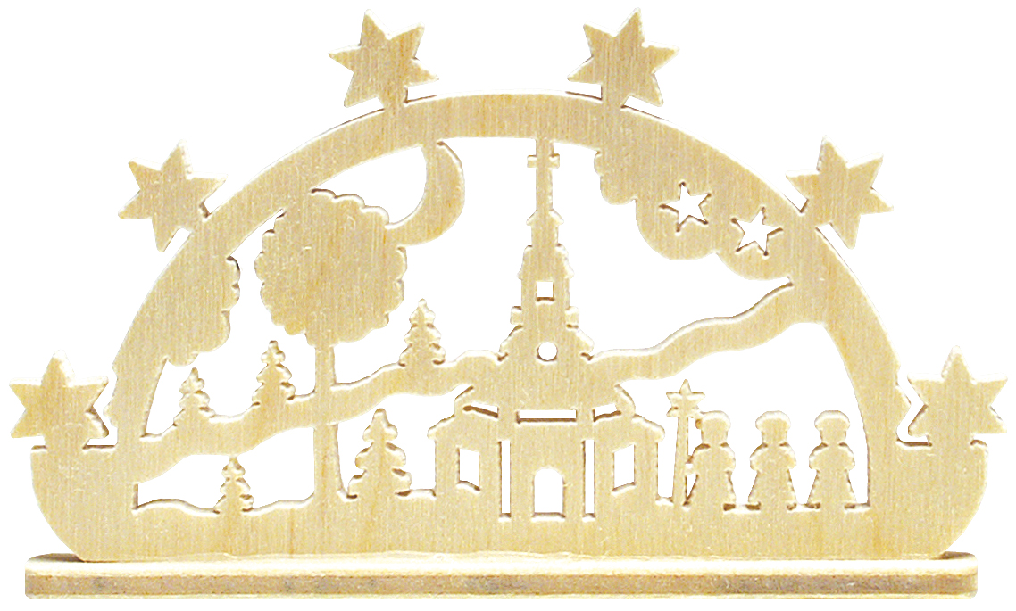 Miniaturschwibbogen Seiffener Kirche