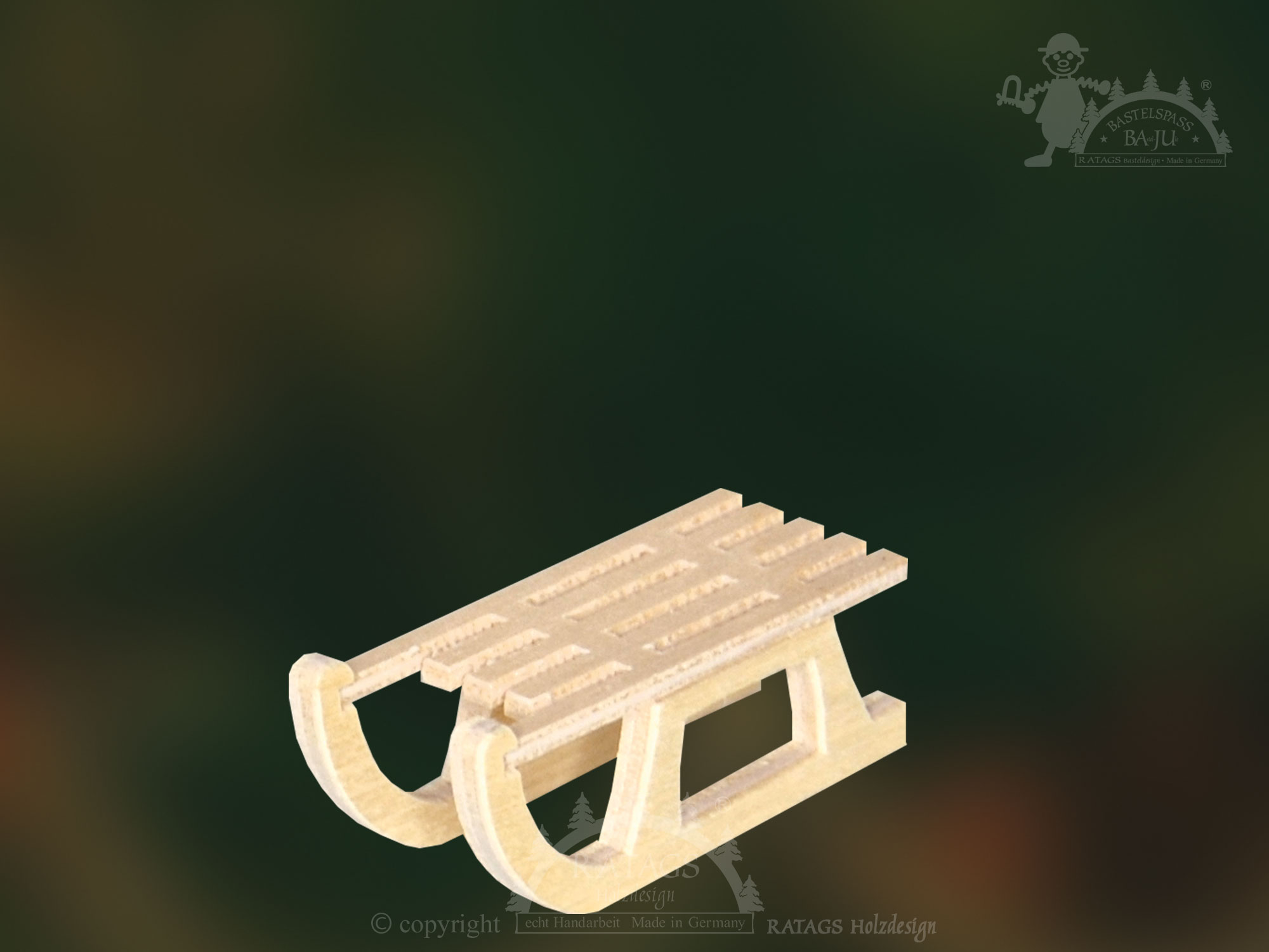 Schlitten zum Basteln Schlitten zum Basteln