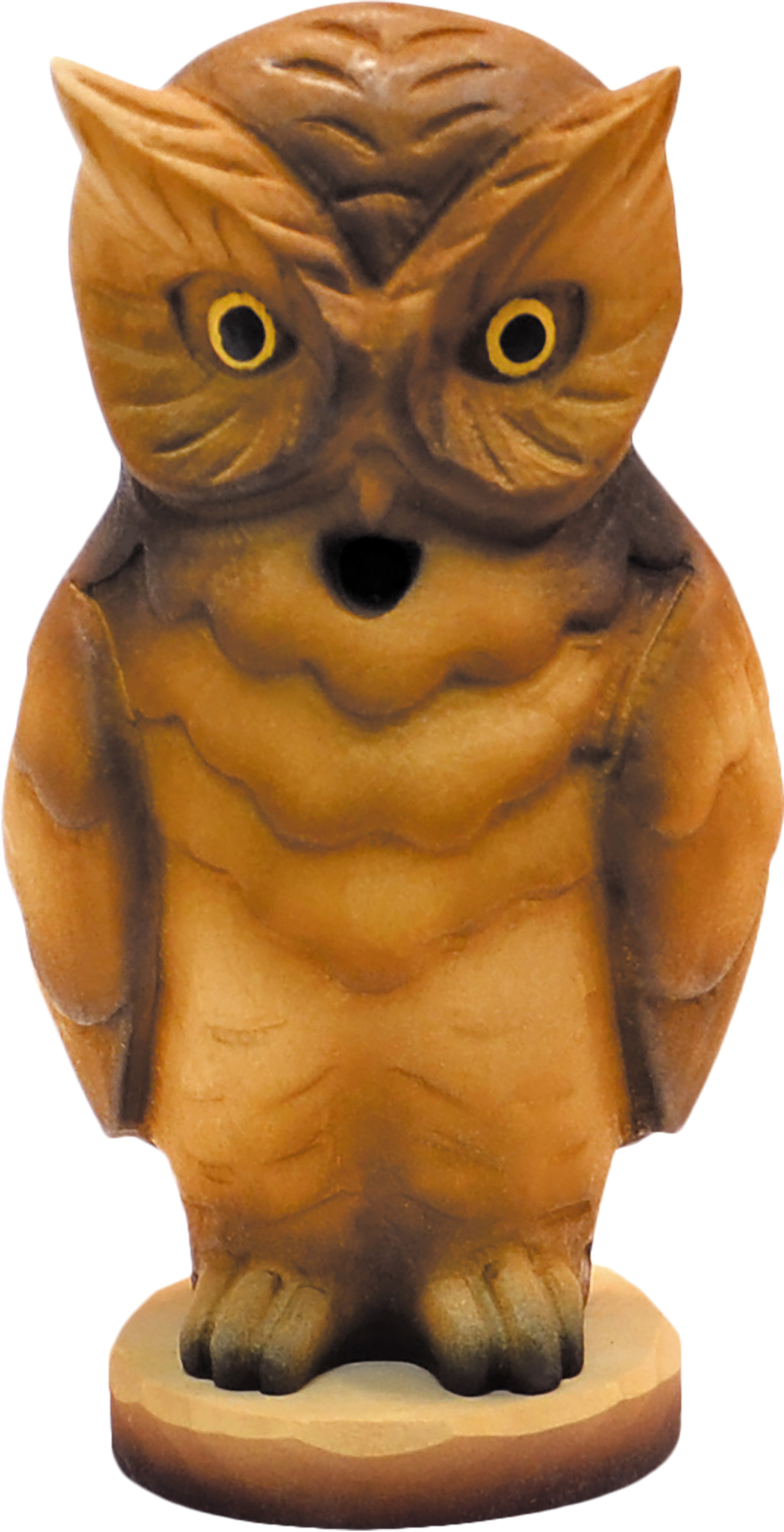 Räuchereule aus Massivholz, klein Räuchereule aus Massivholz, klein