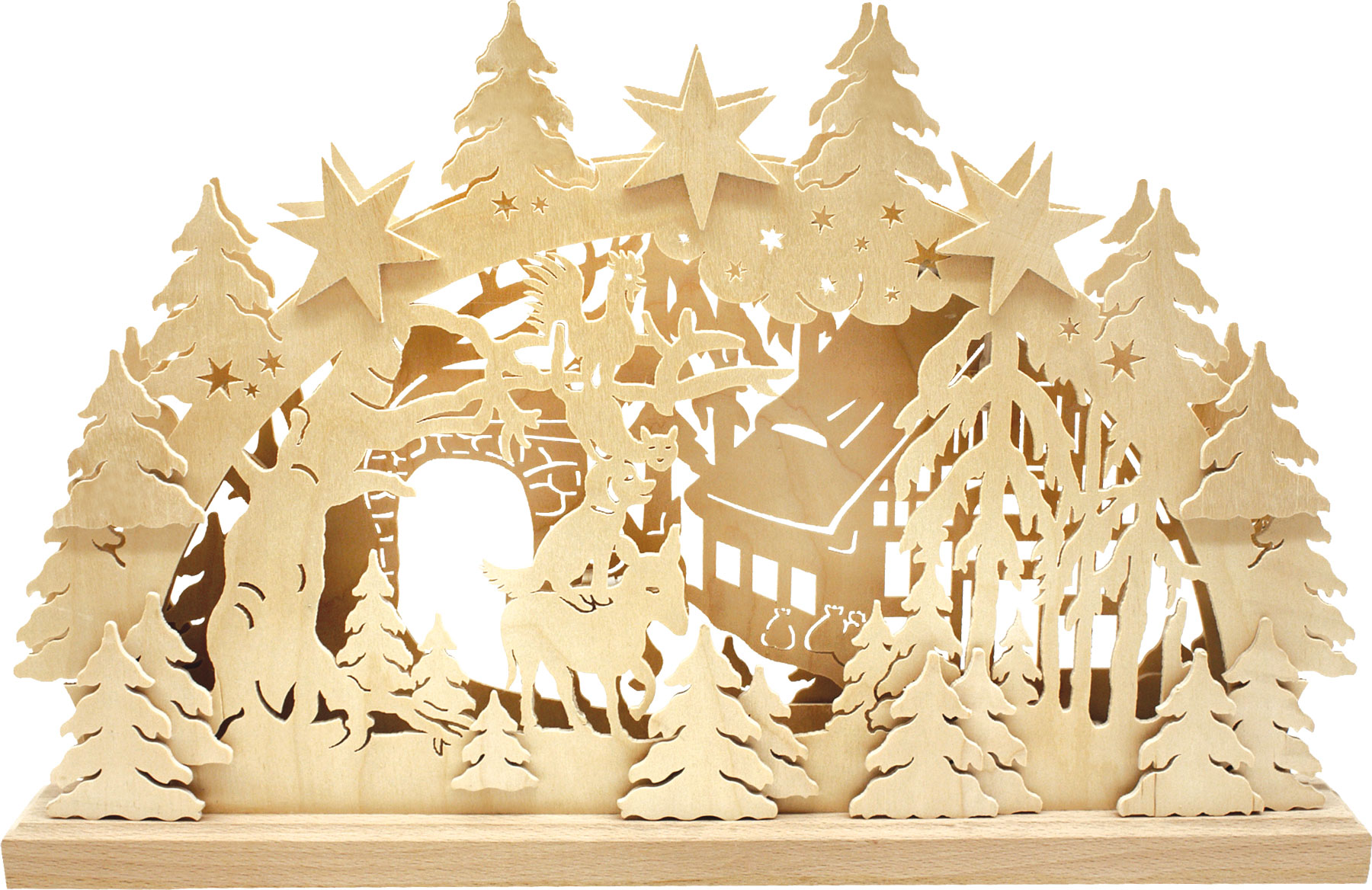 Schwibbogen klein, Bremer Stadtmusikanten Schwibbogen klein, Bremer Stadtmusikanten