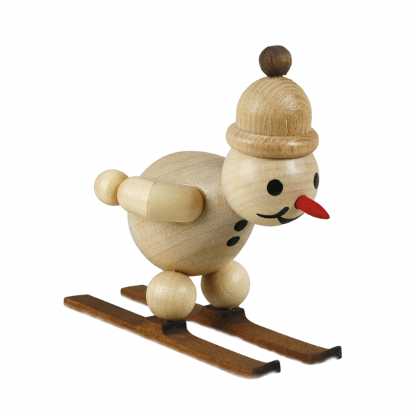 Schneemann Junior Skispringer mit Mütze 7 cm