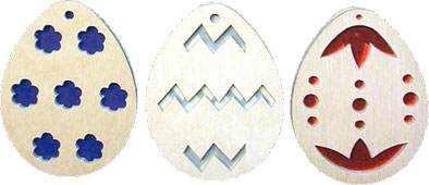 Baumbehang zum Basteln, 3er Set, Eier, zum Gestalten Baumbehang zum Basteln, 3er Set, Eier, zum Gestalten