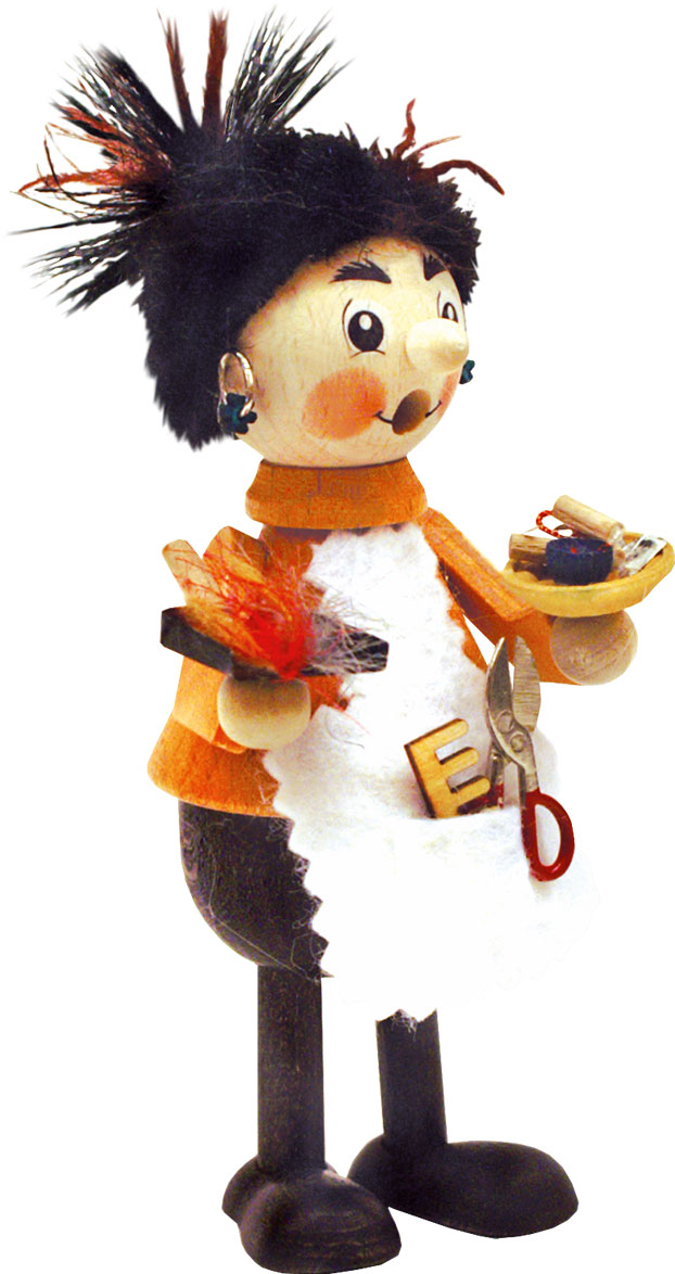 Räuchermännchen, Friseurin Räuchermännchen, Friseurin