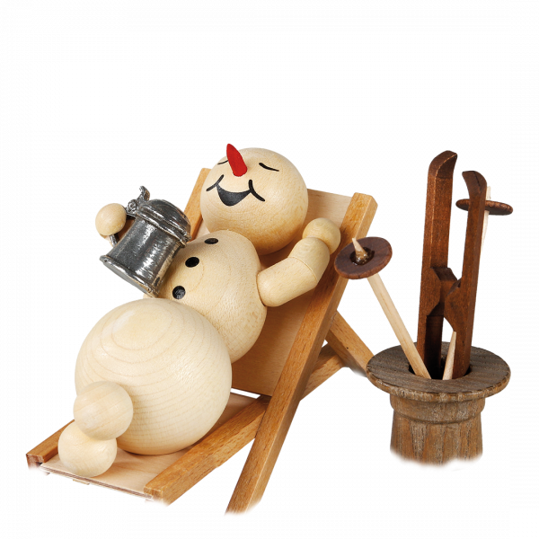 Schneemann mit liegestuhl ohne Sockel 12 Schneemann mit liegestuhl ohne Sockel 12