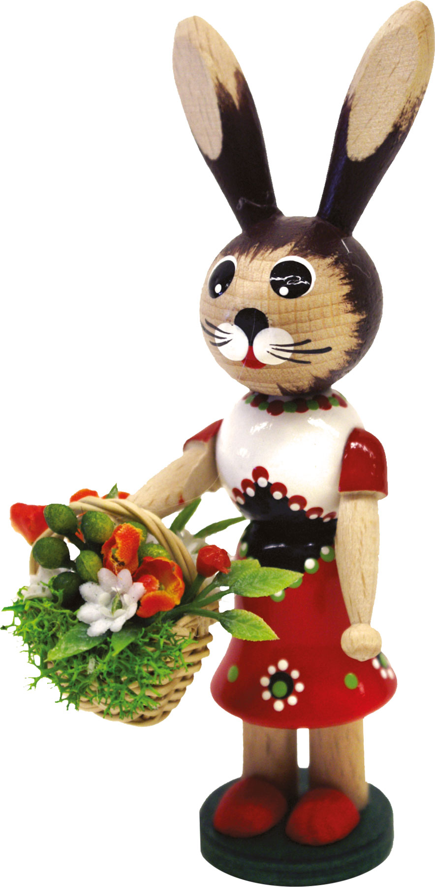 Osterhasenmädchen, weiss-rot
