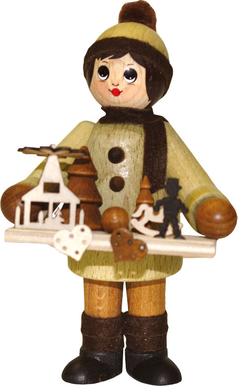 Figur groß, Striezelkind, grün Figur groß, Striezelkind, grün