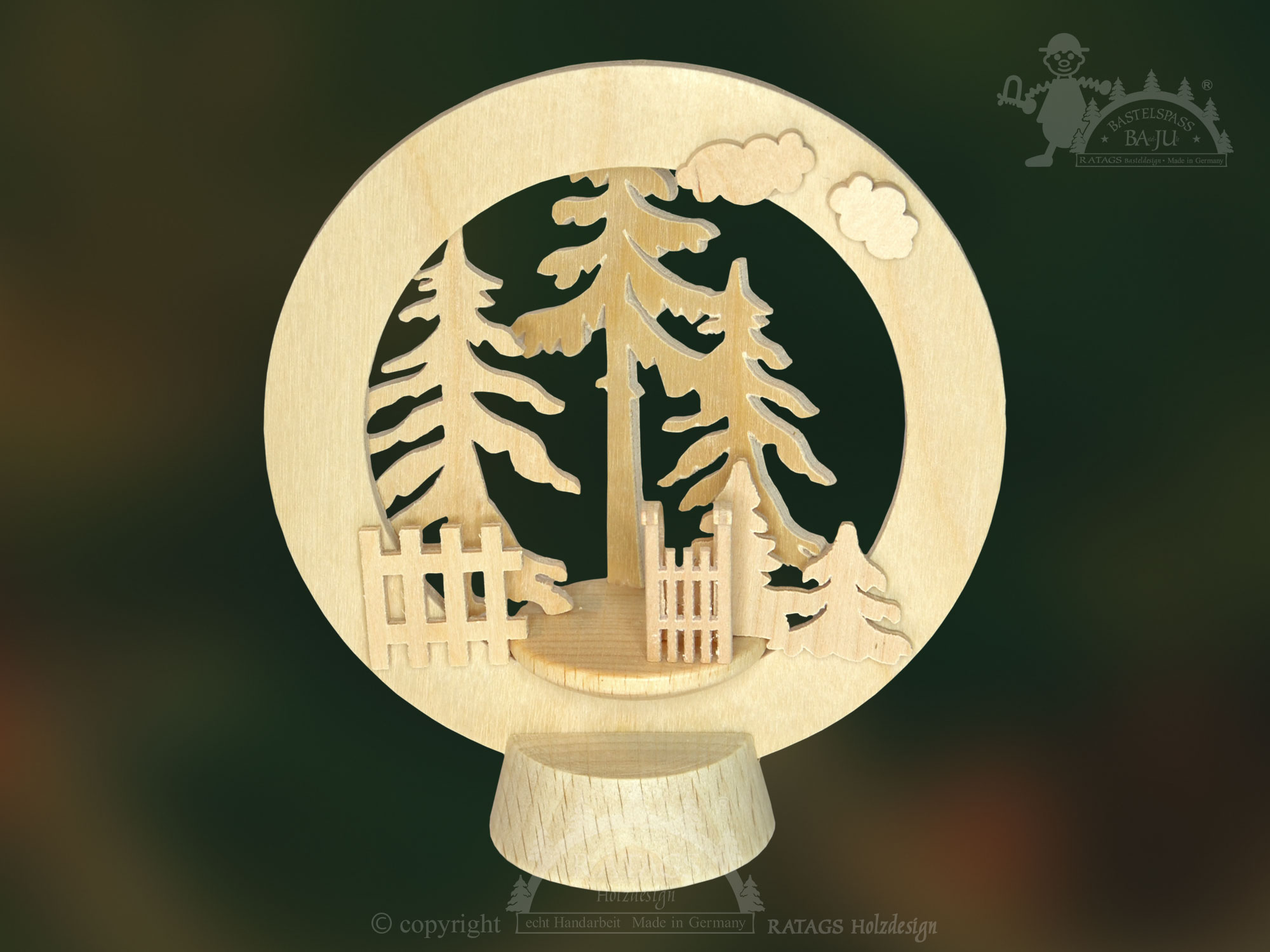 Sockelring zum Basteln, Im Wald Sockelring zum Basteln, Im Wald