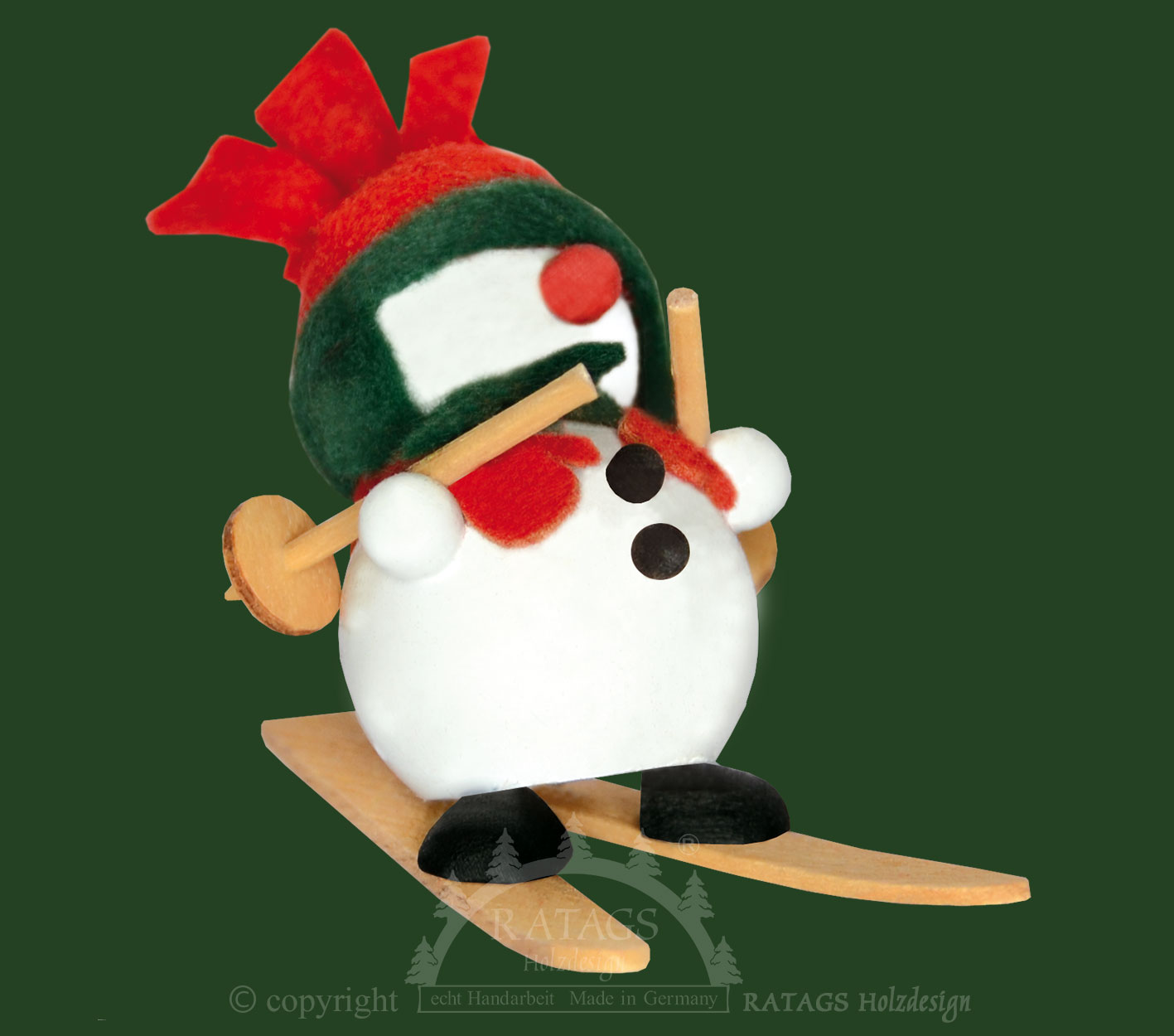Molli, Junge Linie, Schneemann auf Ski,