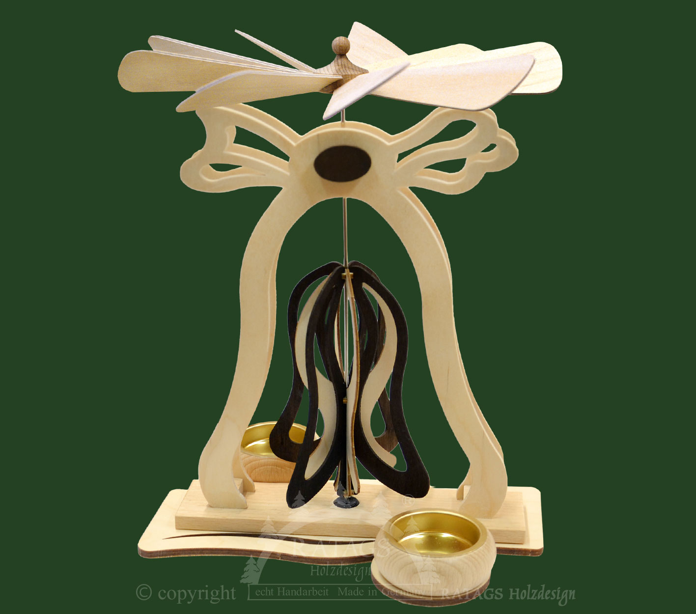 Glockenpyramide, Ornament, dunkelbraun