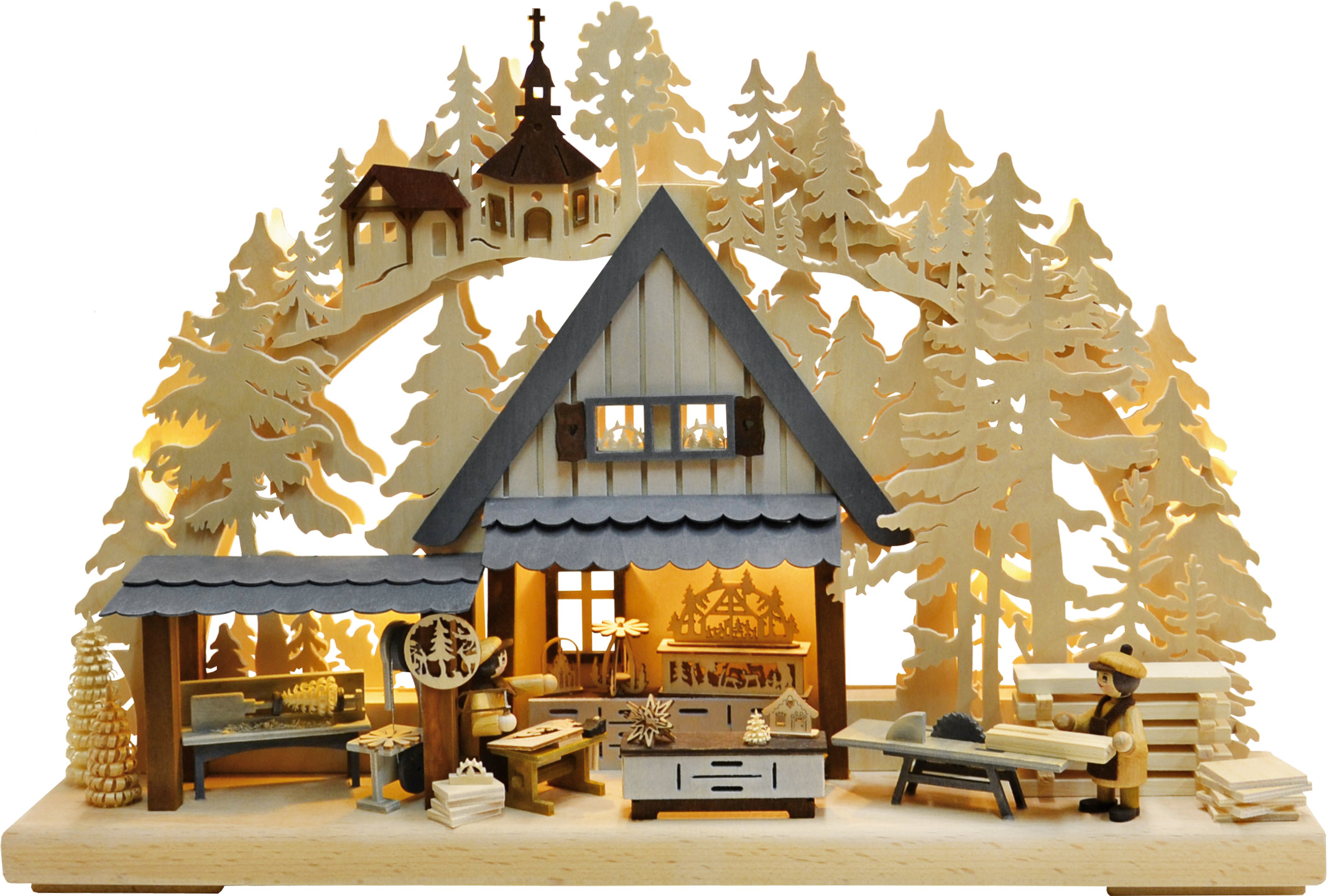 3D-Schwibbogen klein, Erzgebirgswerkstatt 3D-Schwibbogen klein, Erzgebirgswerkstatt