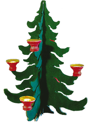 Kerzenständer, Tannenbaum zum Basteln Kerzenständer, Tannenbaum zum Basteln