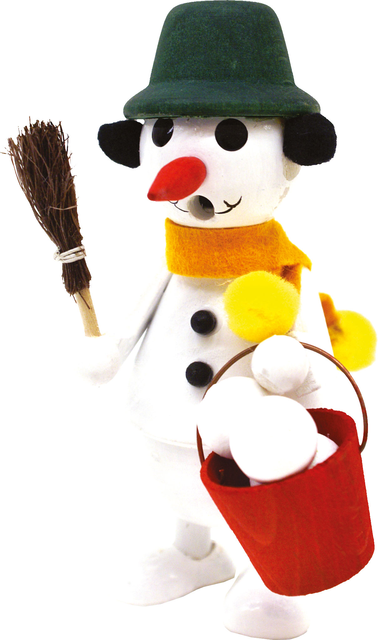 lustiger Geselle, Schneemann, grüner Hut lustiger Geselle, Schneemann, grüner Hut