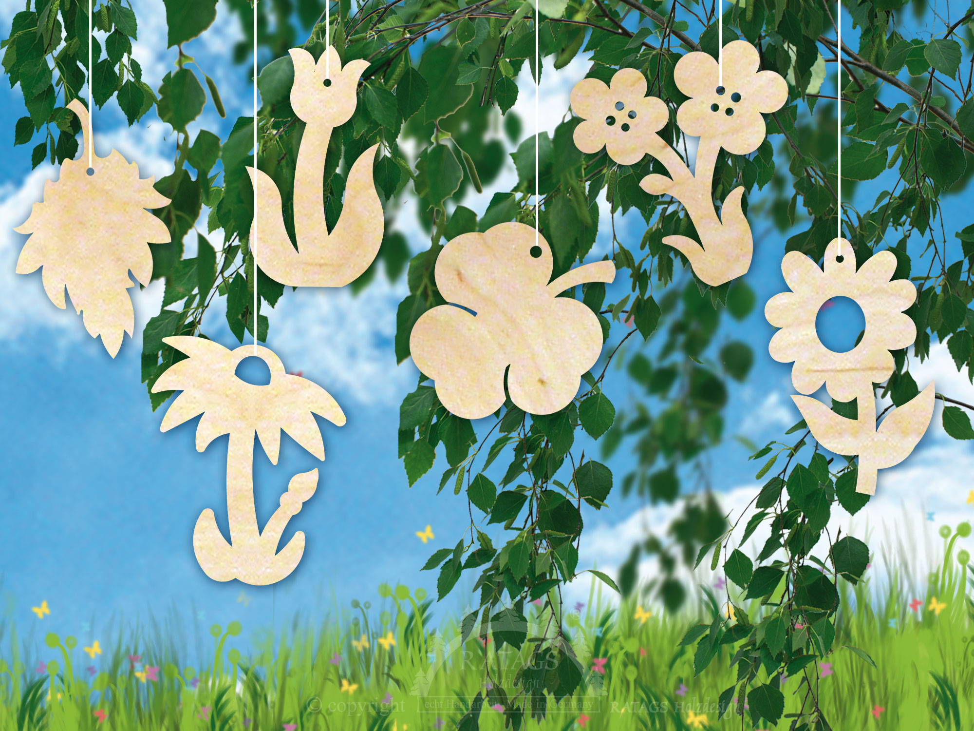 Baumbehang, Blumen und Blätter Baumbehang, Blumen und Blätter