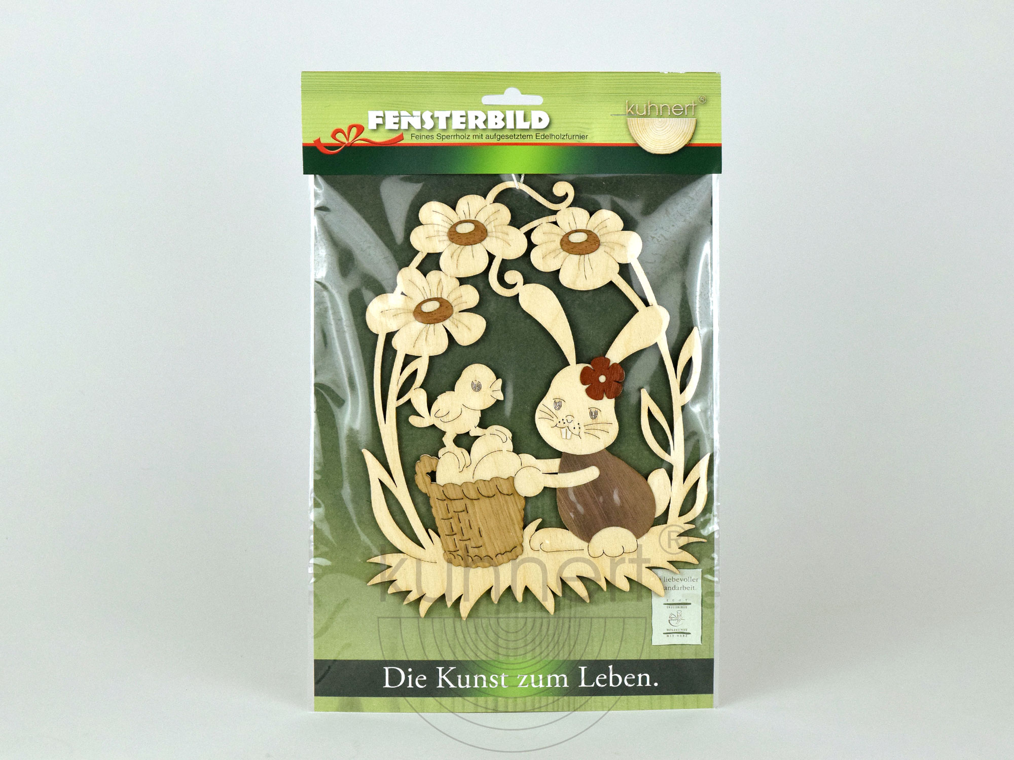 Fensterbild Hase mit Korb Fensterbild Hase mit Korb