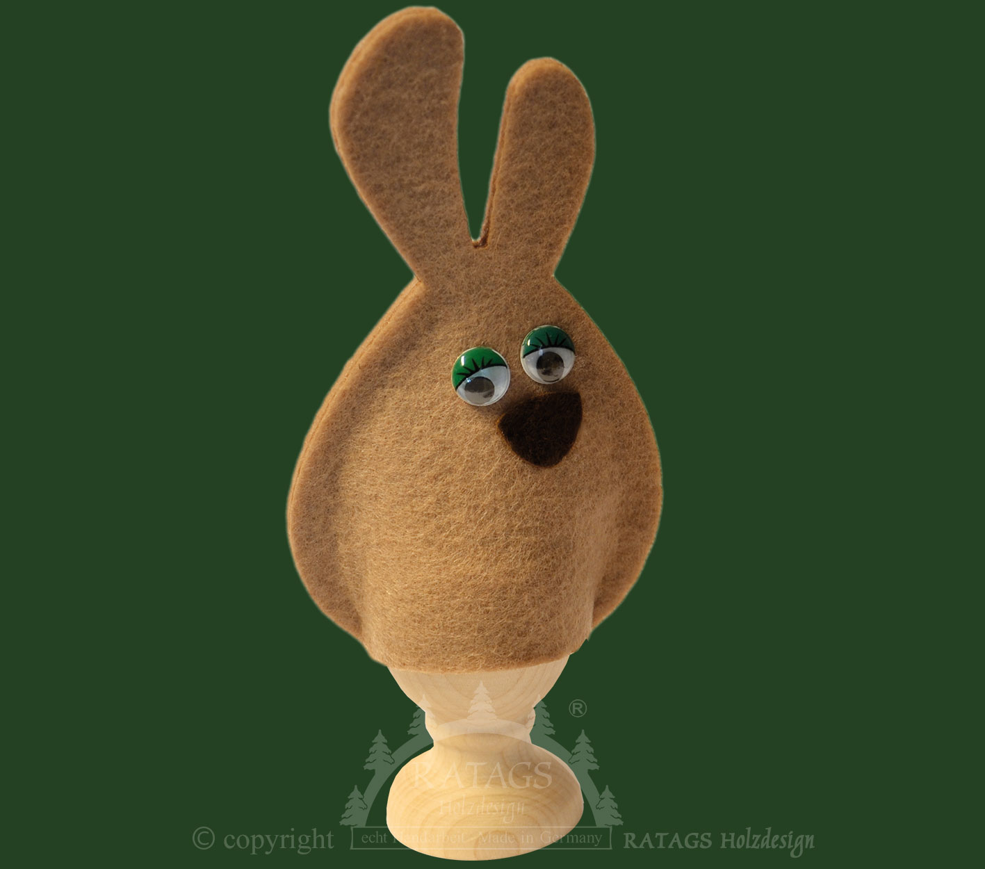 Eierwärmer Hase zum Basteln, Material Filz, mit Wackelaugen Eierwärmer Hase zum Basteln, Material Filz, mit Wackelaugen