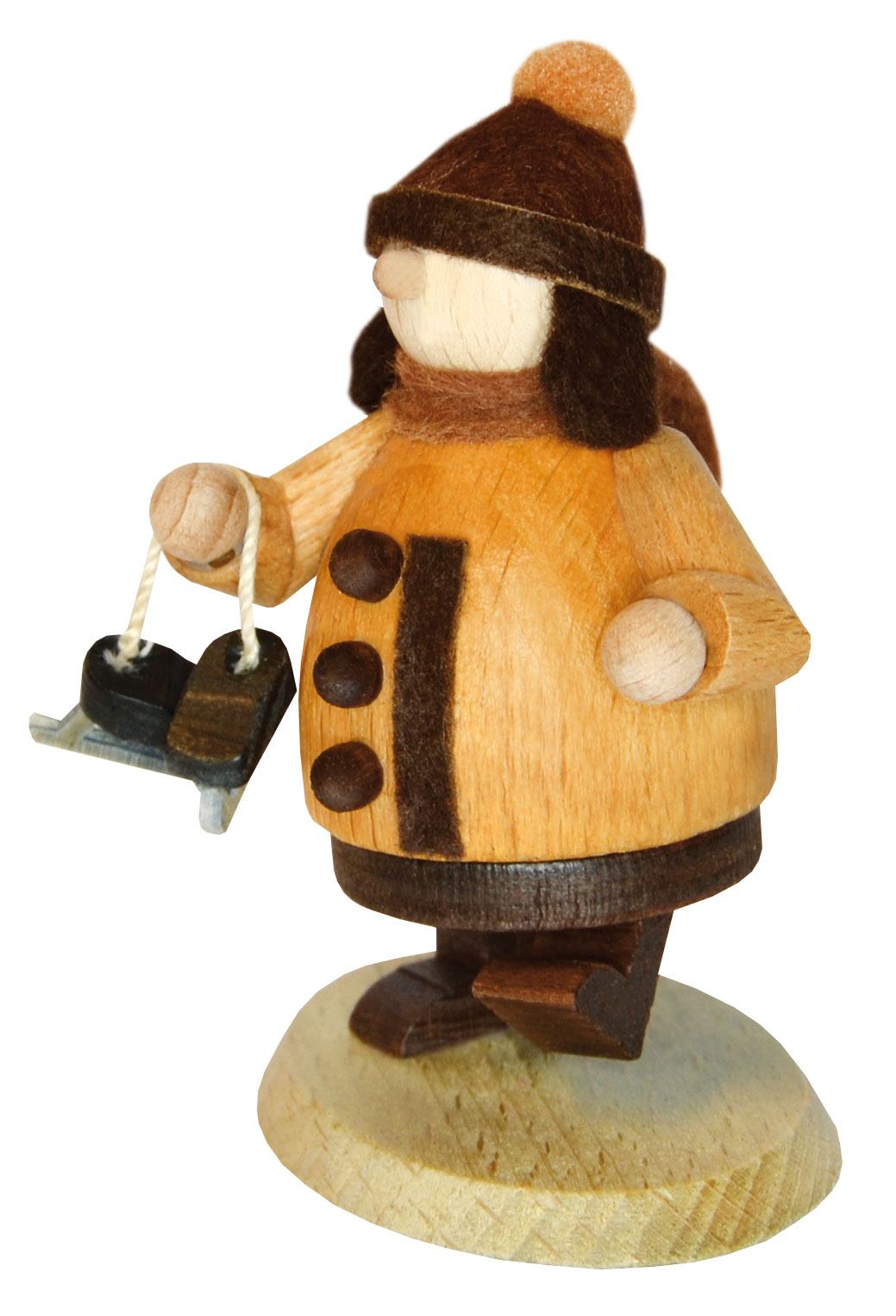 Walki, Winterkind mit Schlittschuhen Walki, Winterkind mit Schlittschuhen