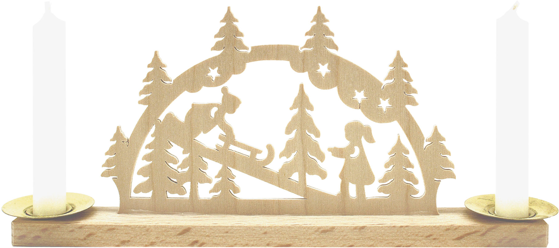 Miniaturschwibbogen Winterkinder, Gesche Miniaturschwibbogen Winterkinder, Gesche