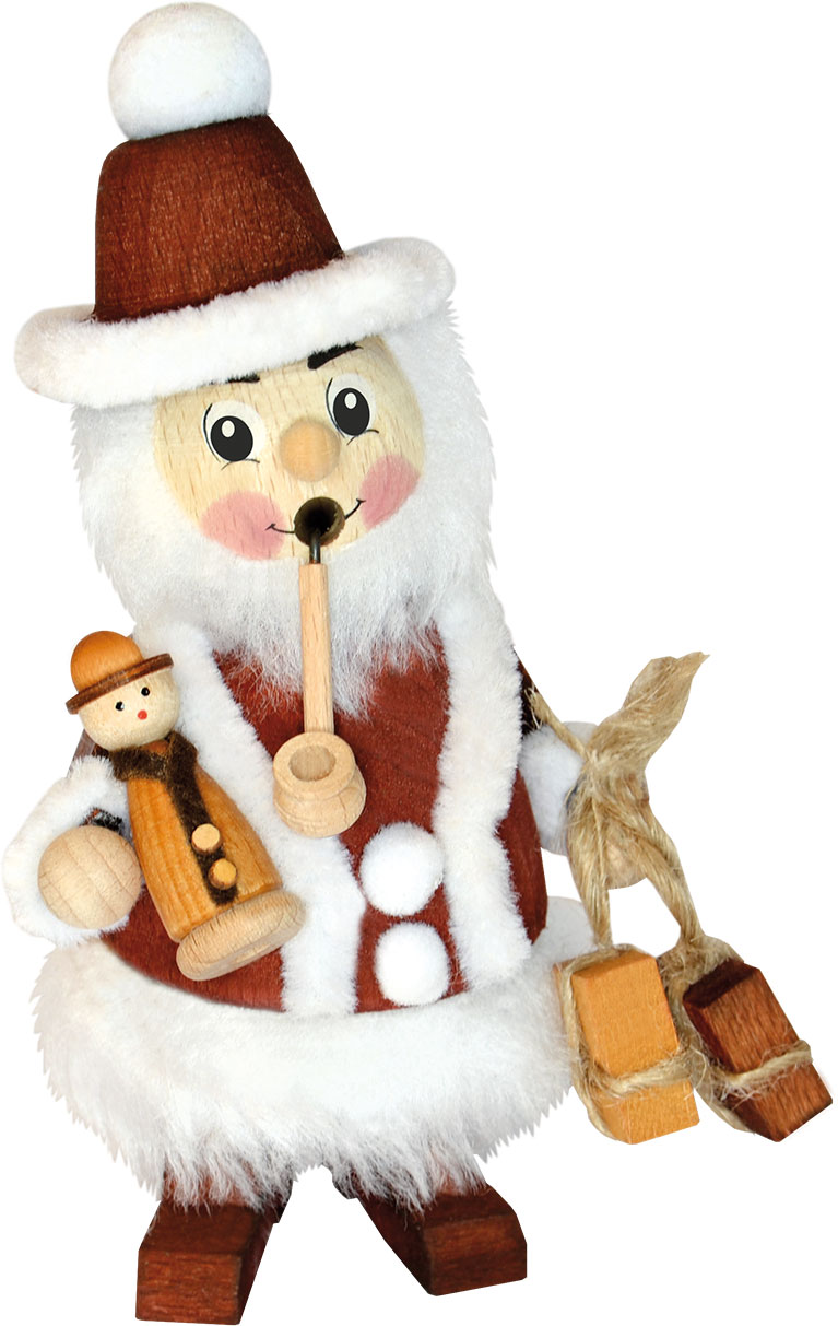 Räuchermännchen, Weihnachtsmann, rot