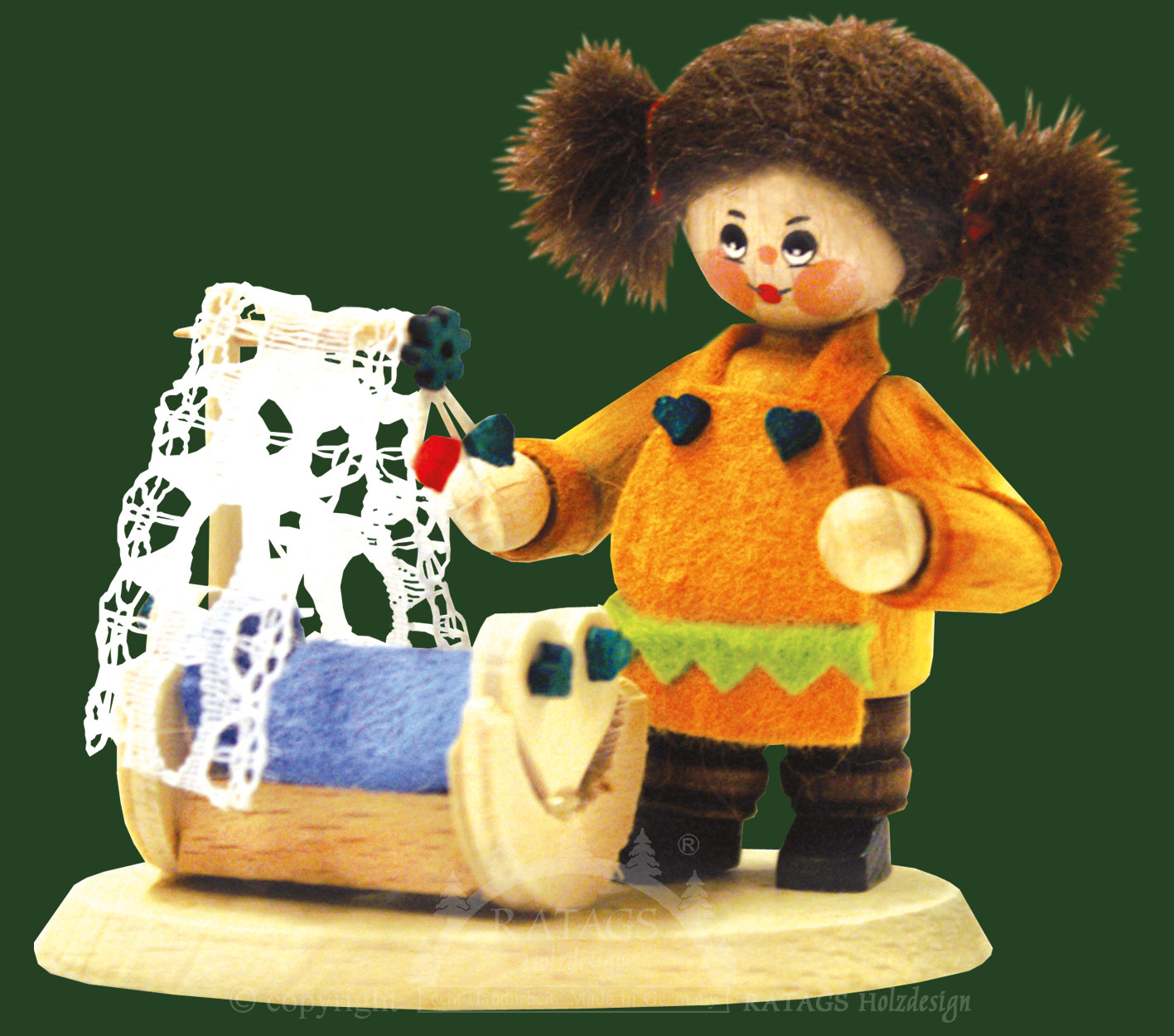 Sammler-Püppchen, Mädchen an der Wiege Sammler-Püppchen, Mädchen an der Wiege