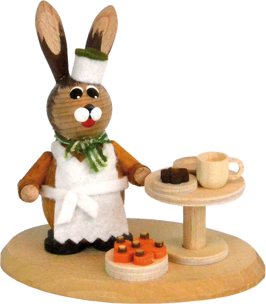 Osterbäcker, Tisch mit Pralinen Osterbäcker, Tisch mit Pralinen