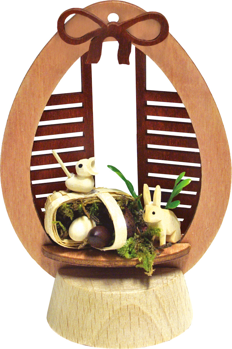 Sockelring, Vogel auf Korb, Hase, rosé Sockelring, Vogel auf Korb, Hase, rosé
